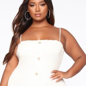 It’s knit Button Front Midi Dress